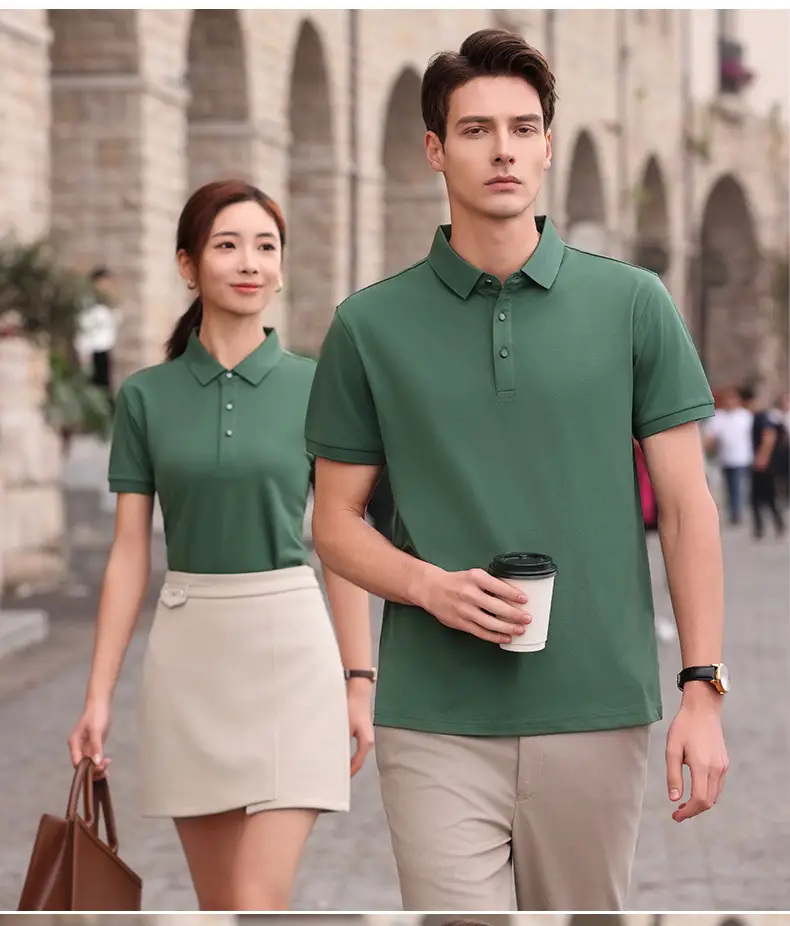 Summer Polo T-Shirt Multi Color Customizable Logo — feature 18