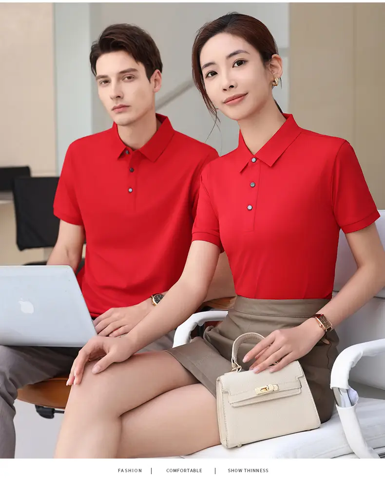 Summer Polo T-Shirt Multi Color Customizable Logo — feature 24