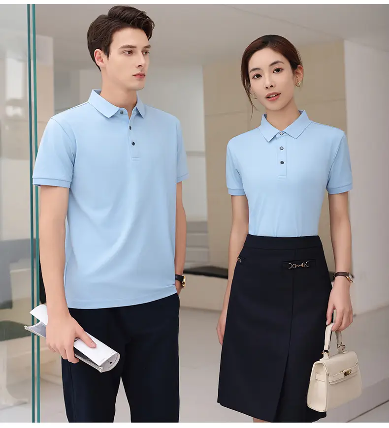 Summer Polo T-Shirt Multi Color Customizable Logo — feature 25