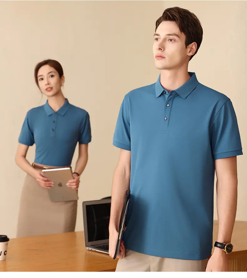 Summer Polo T-Shirt Multi Color Customizable Logo — feature 32