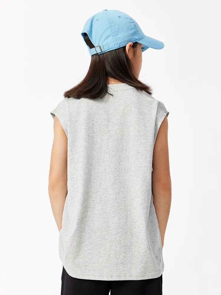 Kids Sleeveless Hip Hop T-Shirt Black Cotton - Image 6