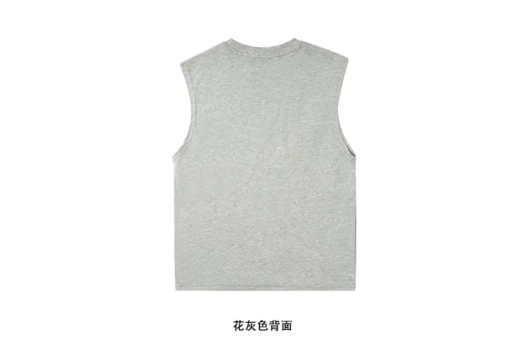 Kids Sleeveless Hip Hop T-Shirt Black Cotton — feature 26