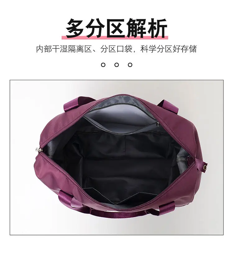 Pink 4-Wheel Travel Bag with Handles — feature 8