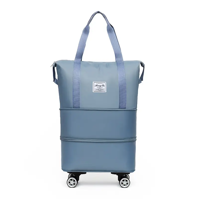 Pink 4-Wheel Travel Bag with Handles - Image 5