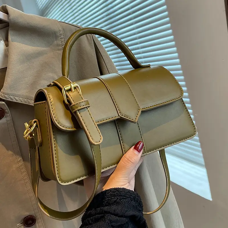 Brown Leather Shoulder Bag for Women 2026 Spring - Image 6