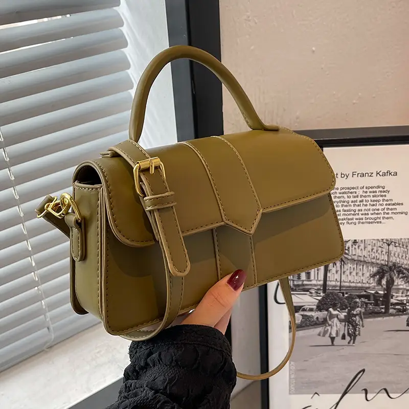 Brown Leather Shoulder Bag for Women 2026 Spring - Image 8