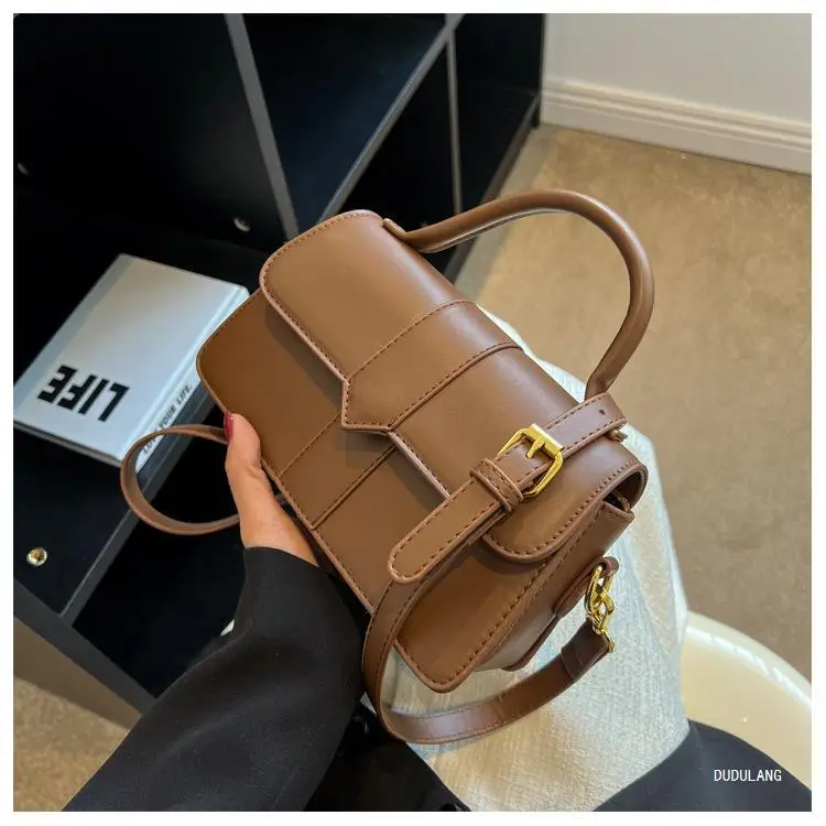 Brown Leather Shoulder Bag for Women 2026 Spring β feature 24