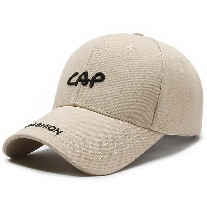 Black Spring Autumn Embroidered Cap for Men Women Adjustable Baseball Visor - Image 13