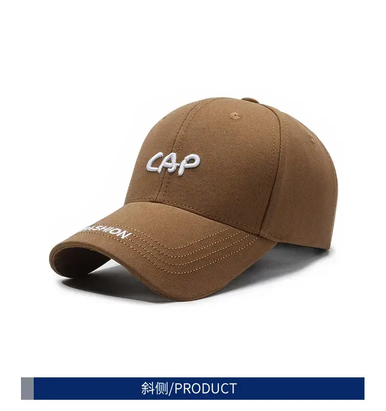 Black Spring Autumn Embroidered Cap for Men Women Adjustable Baseball Visor — feature 6
