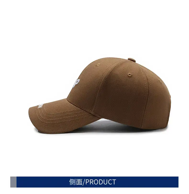 Black Spring Autumn Embroidered Cap for Men Women Adjustable Baseball Visor — feature 7