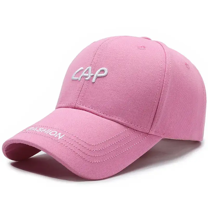Black Spring Autumn Embroidered Cap for Men Women Adjustable Baseball Visor - Image 9