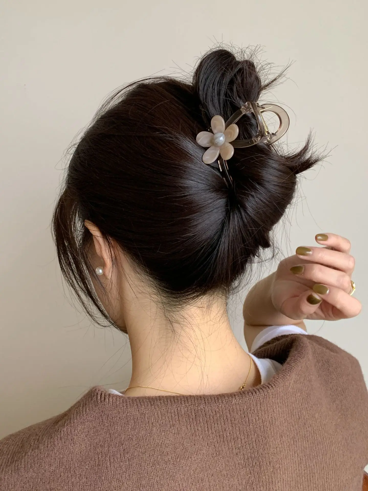 Korean Flower Hairpin for Women Medium Clip — feature 11