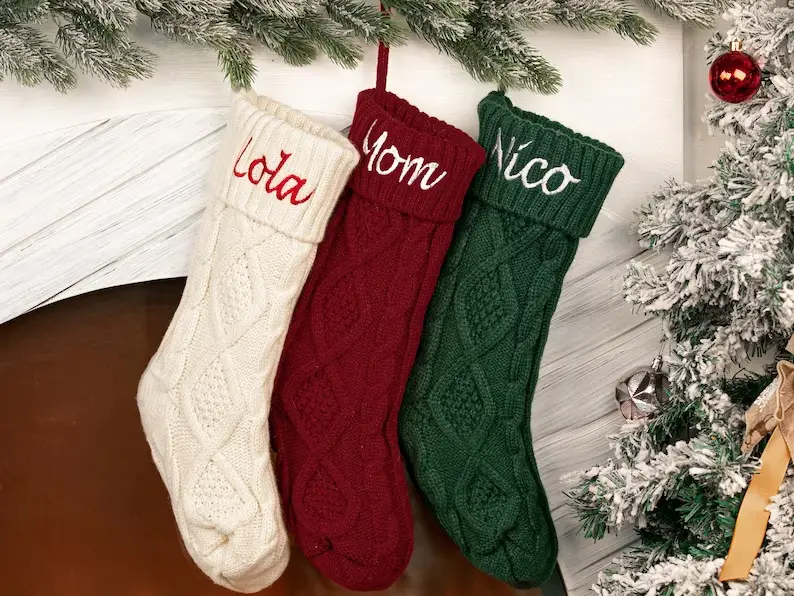 Knitted Wool Embroidered Socks for Home Decor — feature 3