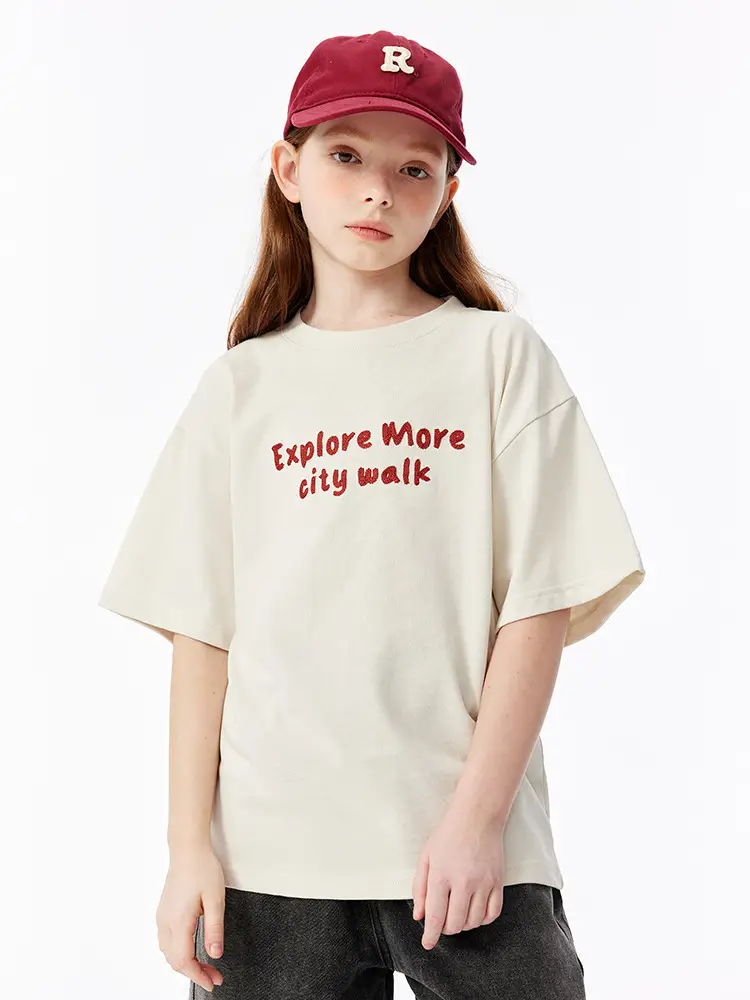 Green Embroidered T-Shirt for Girls Boys Summer Casual - Image 4