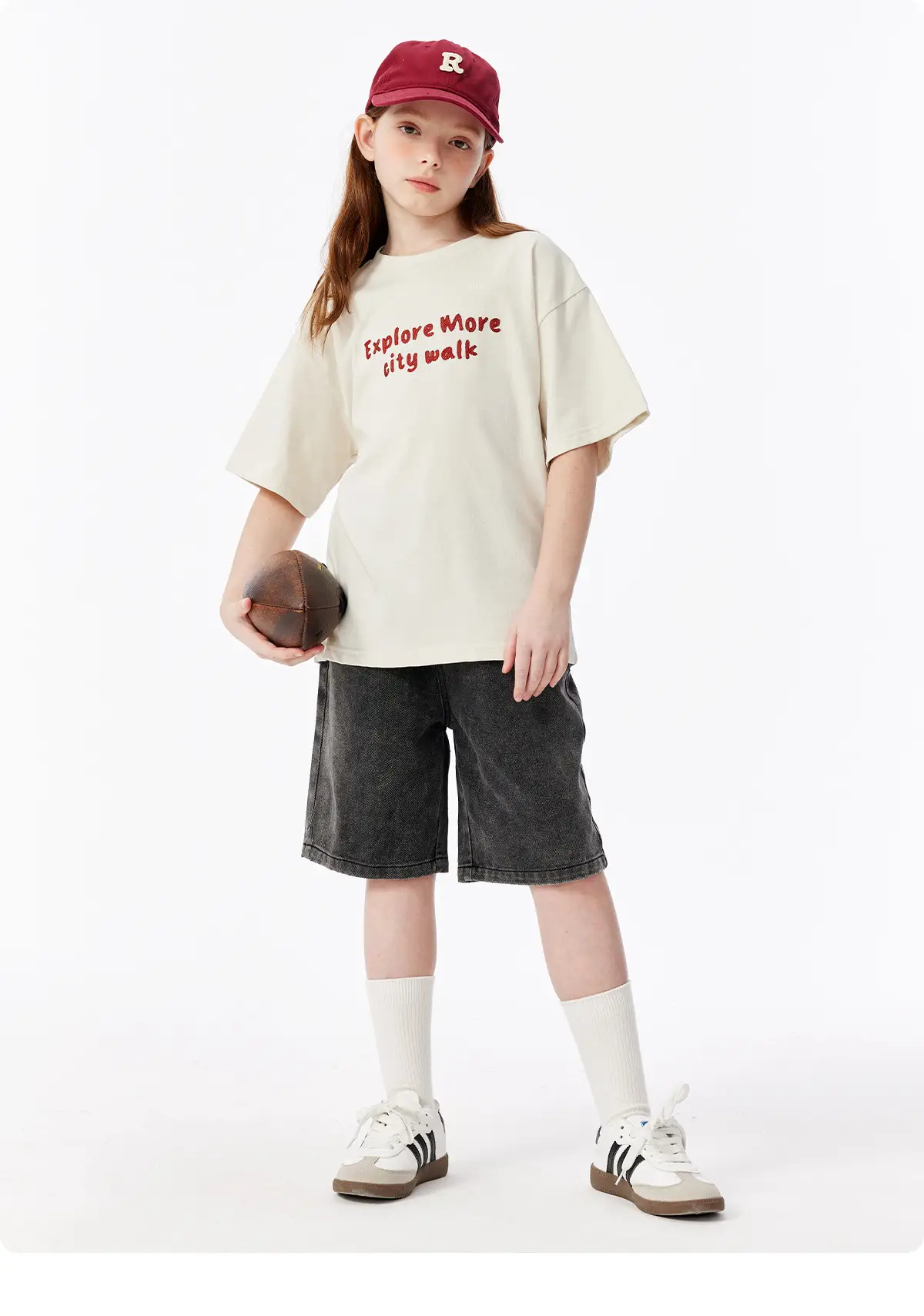 Green Embroidered T-Shirt for Girls Boys Summer Casual — feature 21