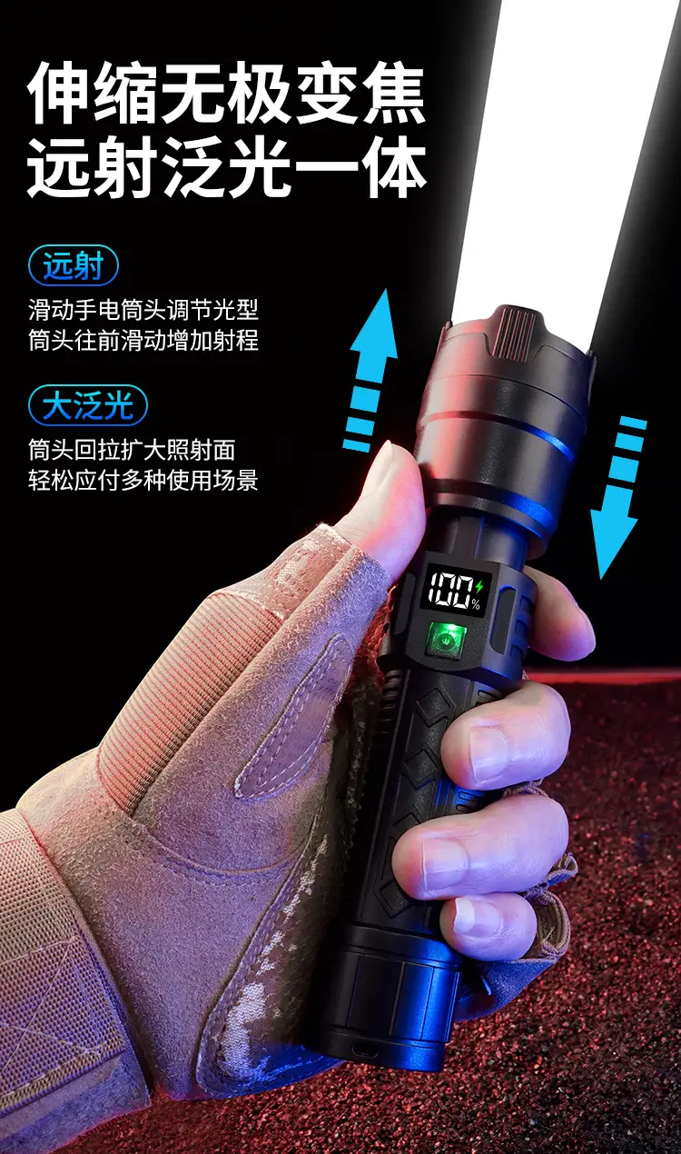 Multi-functional Waterproof Flashlight with Digital Display — feature 3