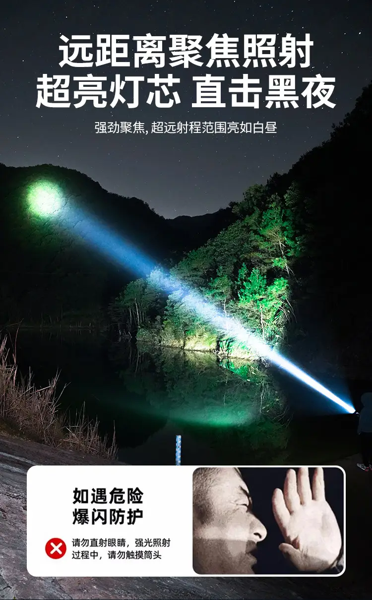 Multi-functional Waterproof Flashlight with Digital Display — feature 4