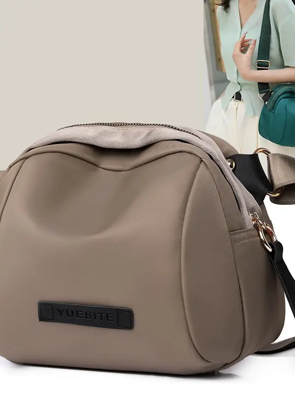 2024 Women's Large Capacity Shell Bag Beige Shoulder Crossbody Commuting - Image 10