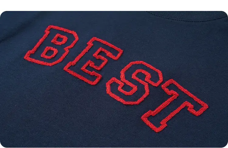 Girls Boys Cotton T-Shirt Red "BEST" Print — feature 31