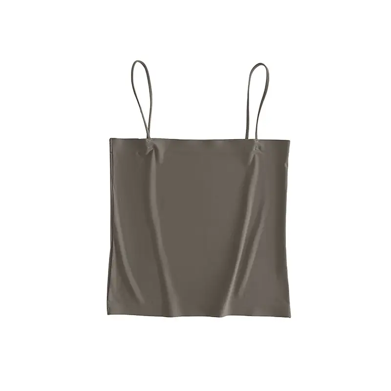Ice Silk seamless small camisole women's summer thin non-chest pad inner wear beauty back base anti-exposure tube top off-shoulder