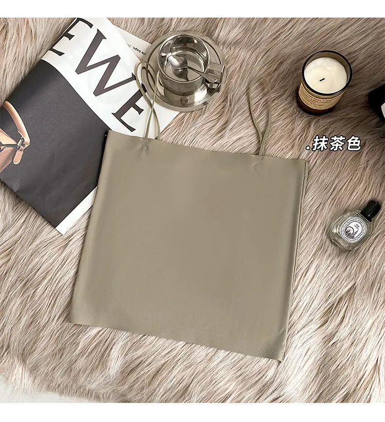 Ice Silk seamless small camisole women's summer thin non-chest pad inner wear beauty back base anti-exposure tube top off-shoulder — feature 10