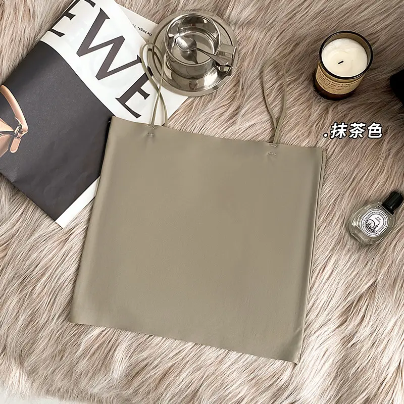 Ice Silk seamless small camisole women's summer thin non-chest pad inner wear beauty back base anti-exposure tube top off-shoulder