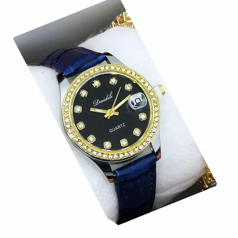 Women's 12 Diamond Watch with Gold Bracelet Set - Image 18
