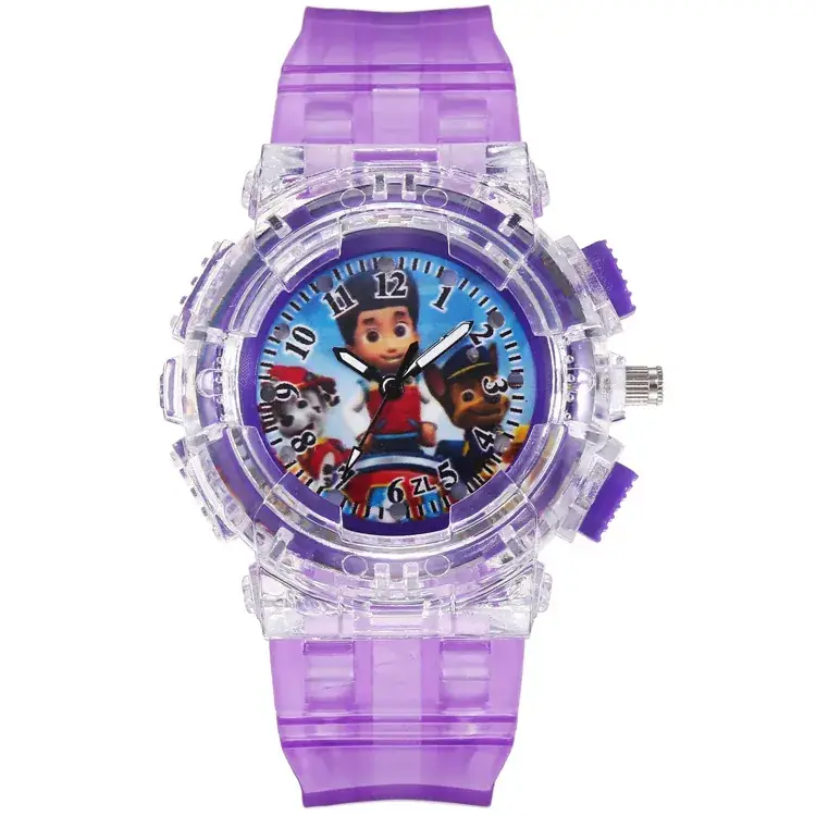 Cartoon Wangwang Kids Digital Quartz Watch Pink