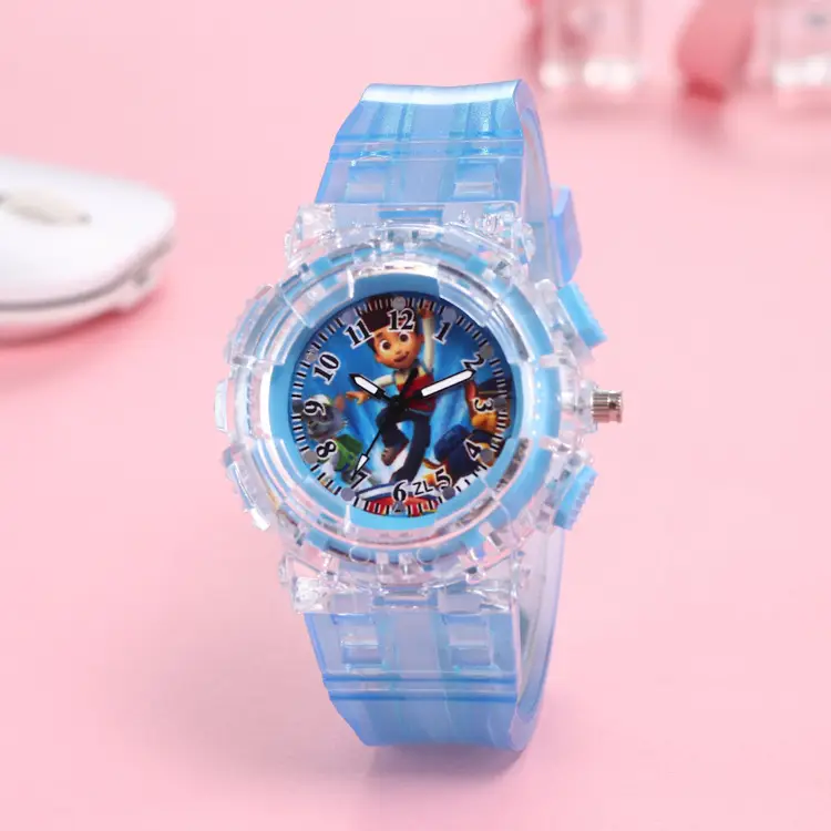 Cartoon Wangwang Kids Digital Quartz Watch Pink — feature 3