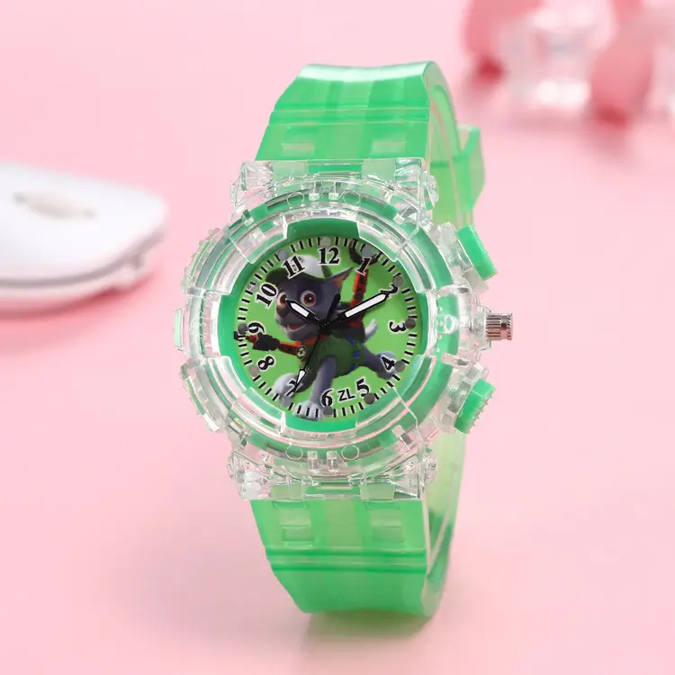 Cartoon Wangwang Kids Digital Quartz Watch Pink — feature 4