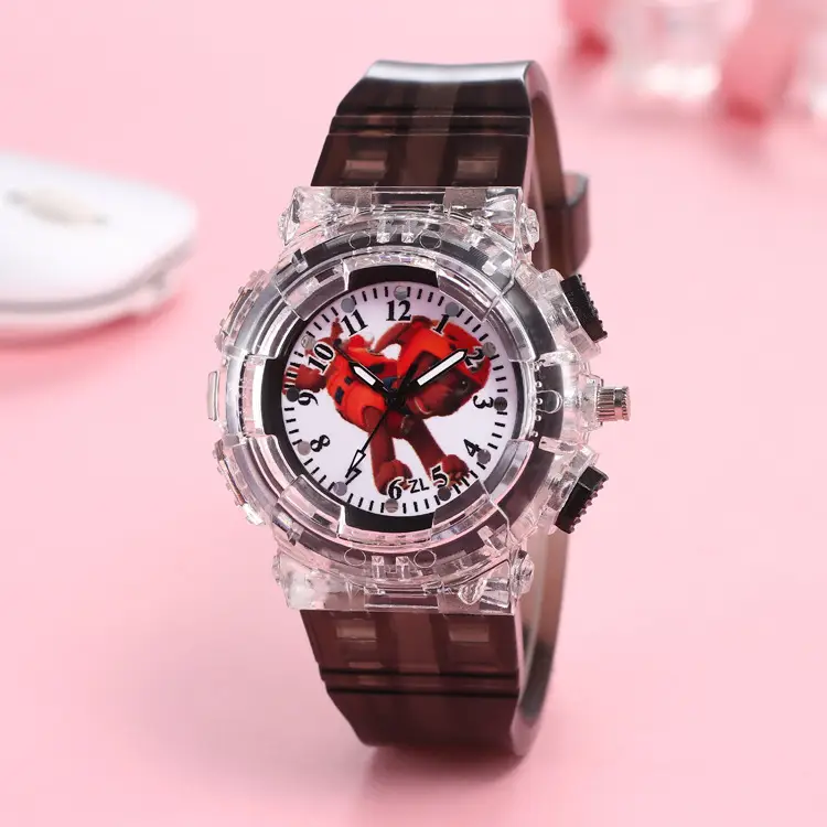 Cartoon Wangwang Kids Digital Quartz Watch Pink — feature 6