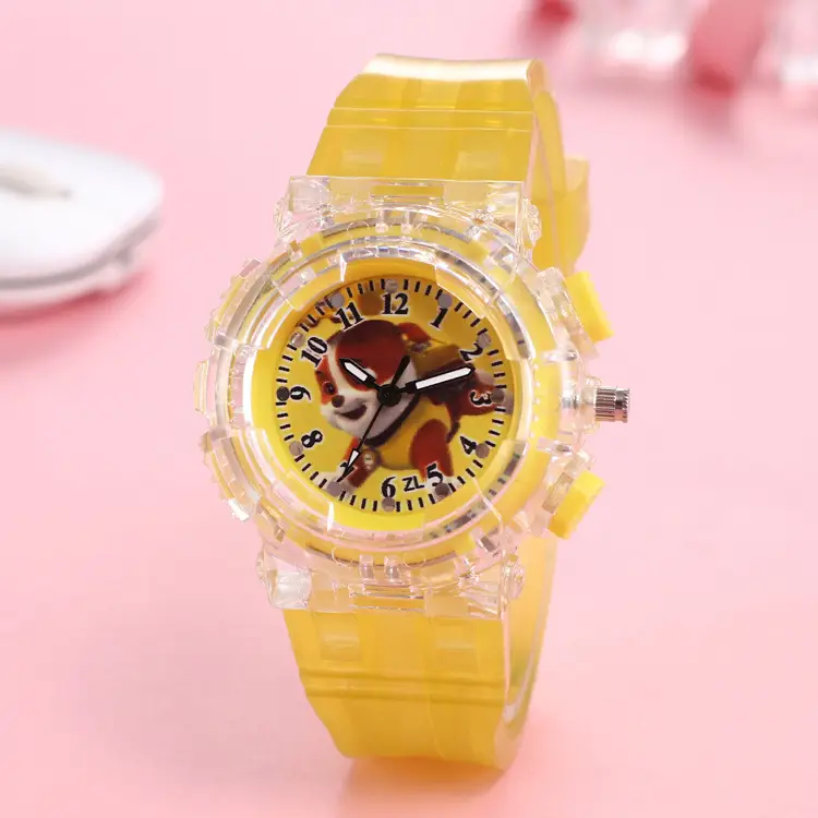 Cartoon Wangwang Kids Digital Quartz Watch Pink — feature 8