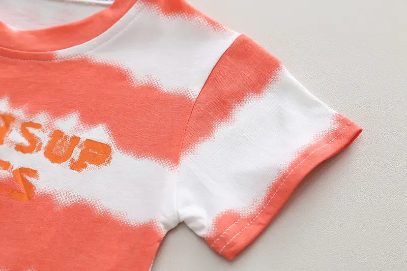 Kids T-shirt Shorts Set with Printed Design — feature 7