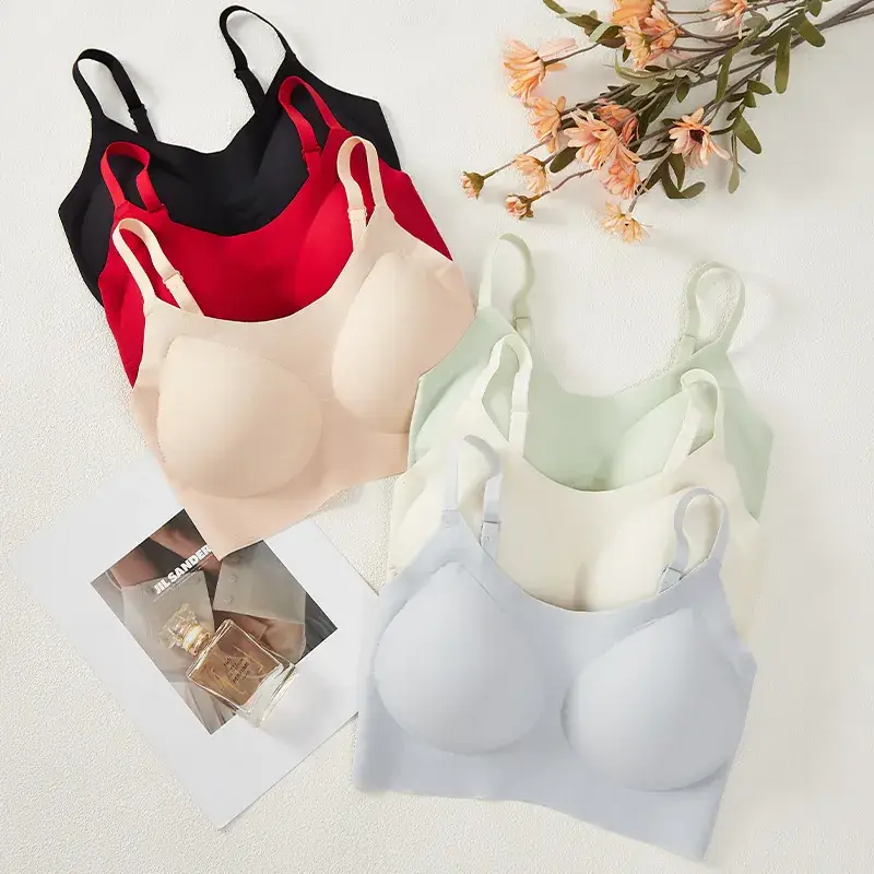 Thin Seamless Underwear Women Small Chest Large No Steel Ring - Image 10