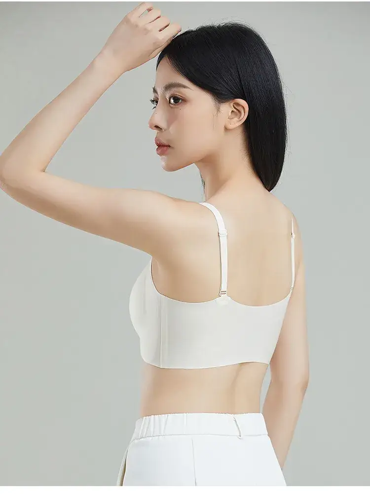 Thin Seamless Underwear Women Small Chest Large No Steel Ring — feature 19