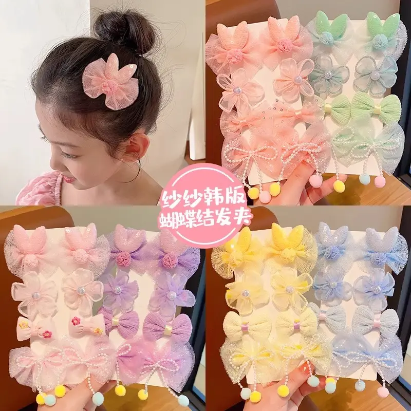 Princess Bow Hair Clip for Girls Pink Baby Flower Accessory - Image 8
