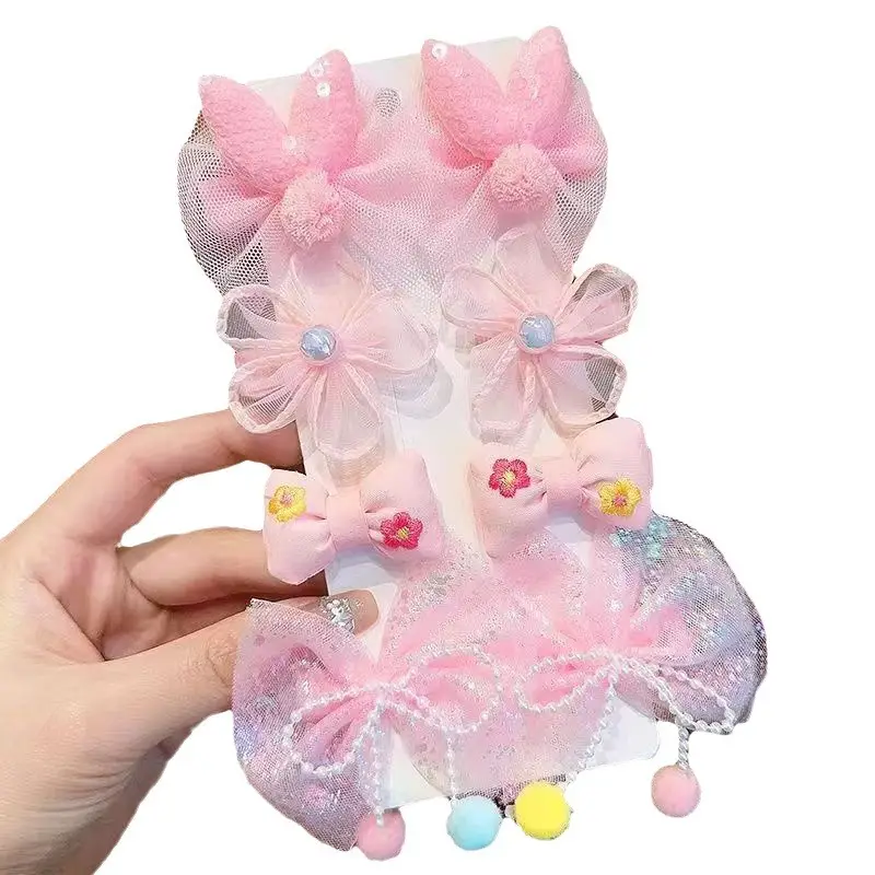 Princess Bow Hair Clip for Girls Pink Baby Flower Accessory - Image 11