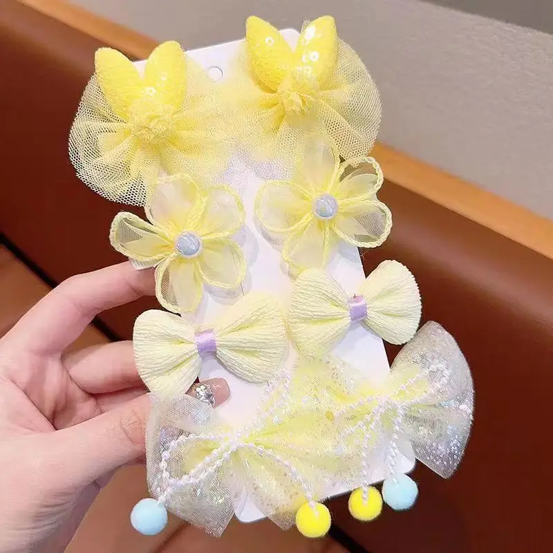Princess Bow Hair Clip for Girls Pink Baby Flower Accessory - Image 6