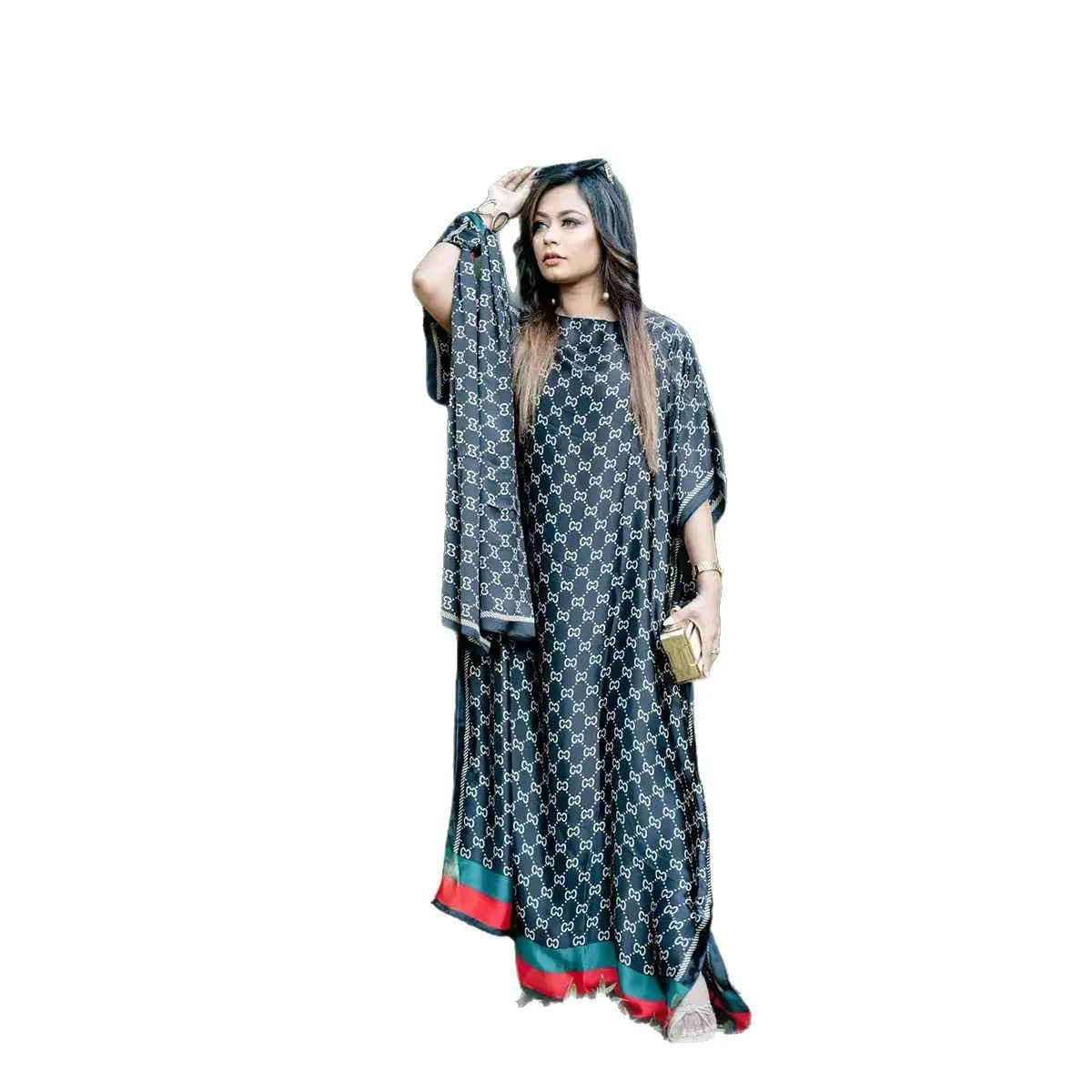 Abaya Summer Long Dress African Robe Large Size - Image 53