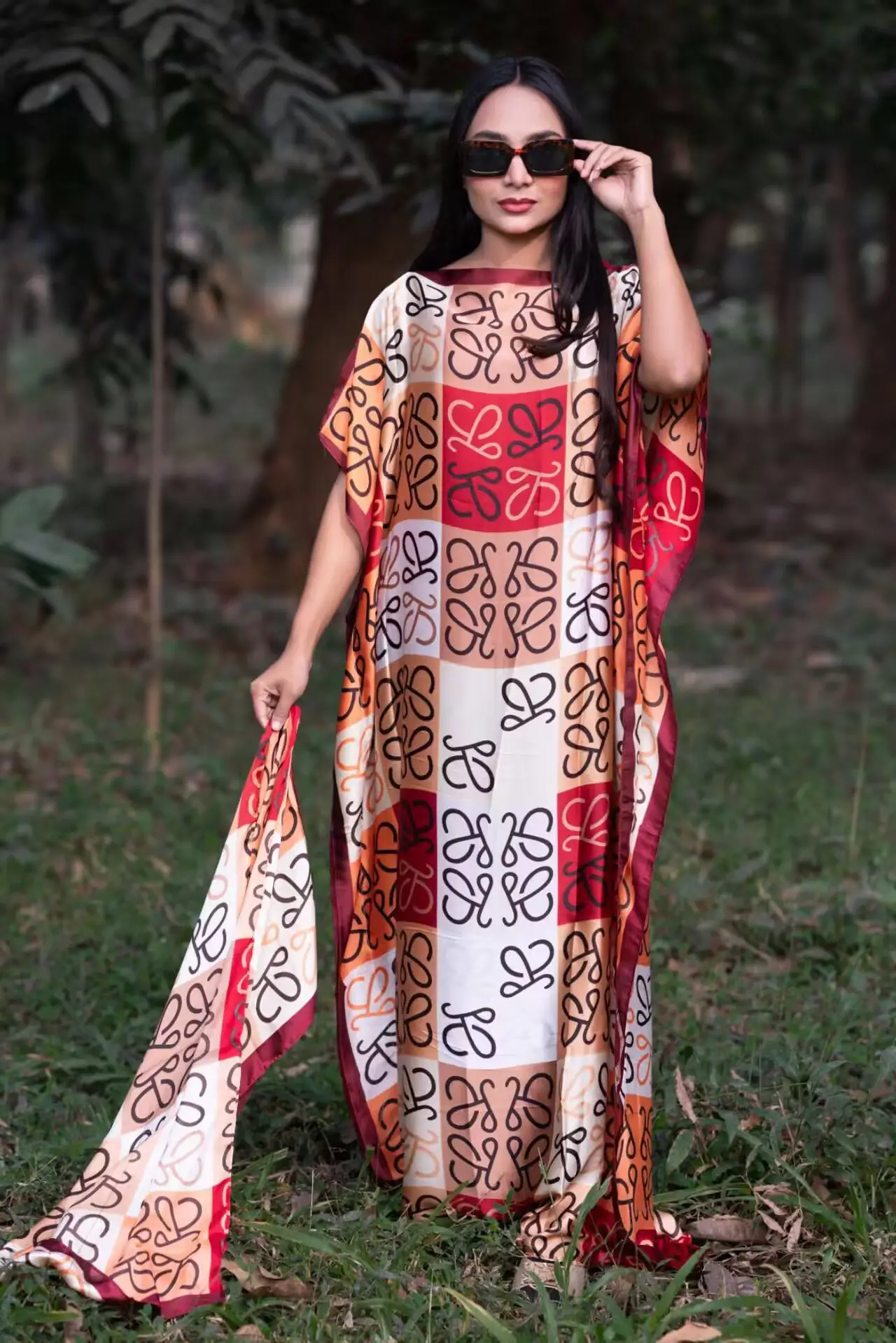 Abaya Summer Long Dress African Robe Large Size - Image 10