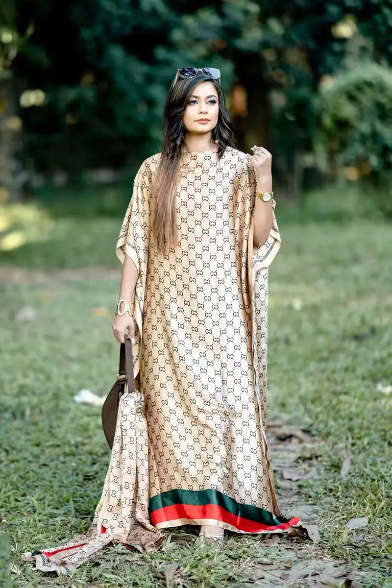 Abaya Summer Long Dress African Robe Large Size - Image 13