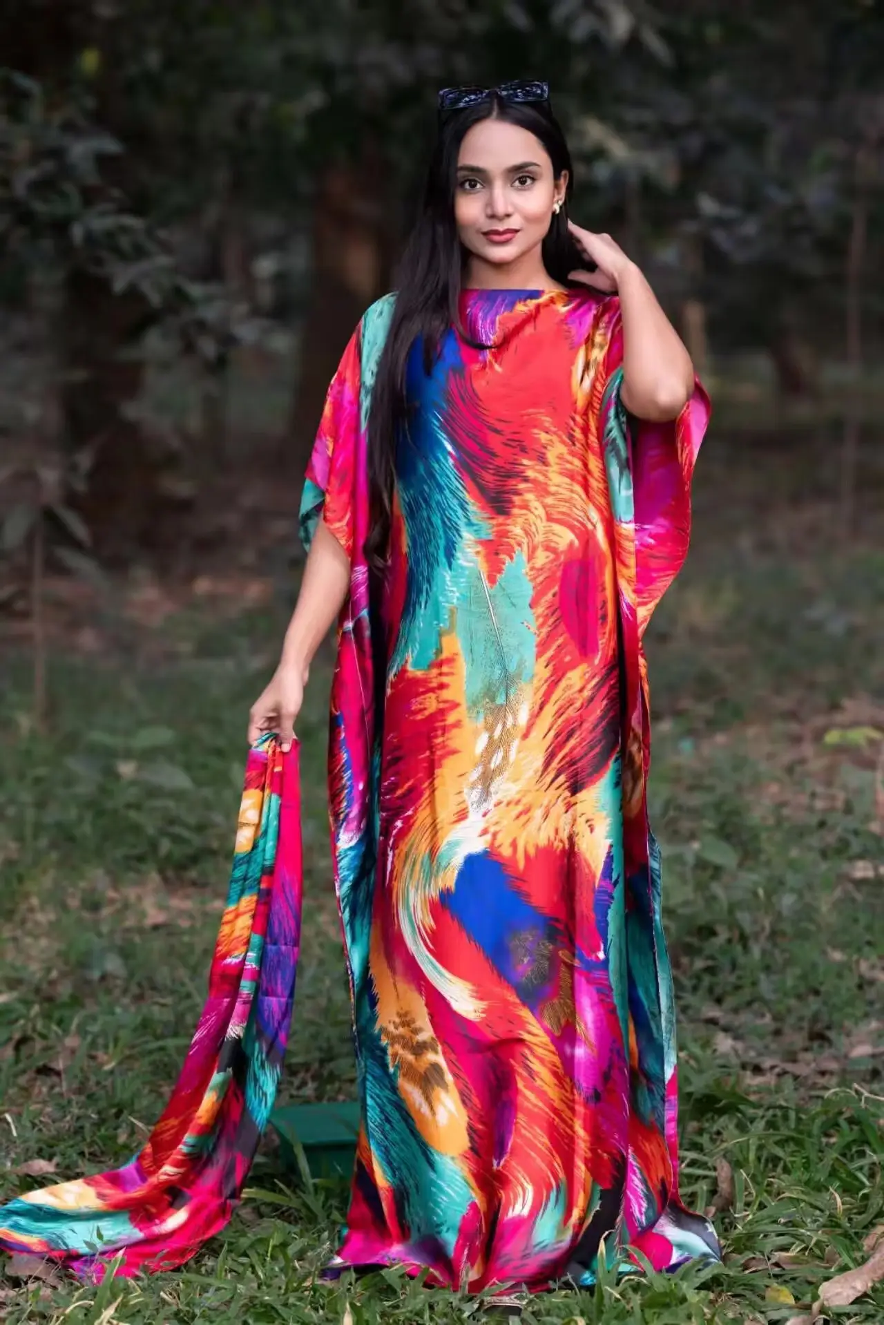 Abaya Summer Long Dress African Robe Large Size - Image 23