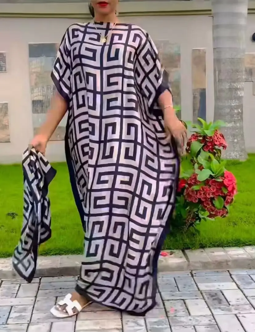 Abaya Summer Long Dress African Robe Large Size - Image 31