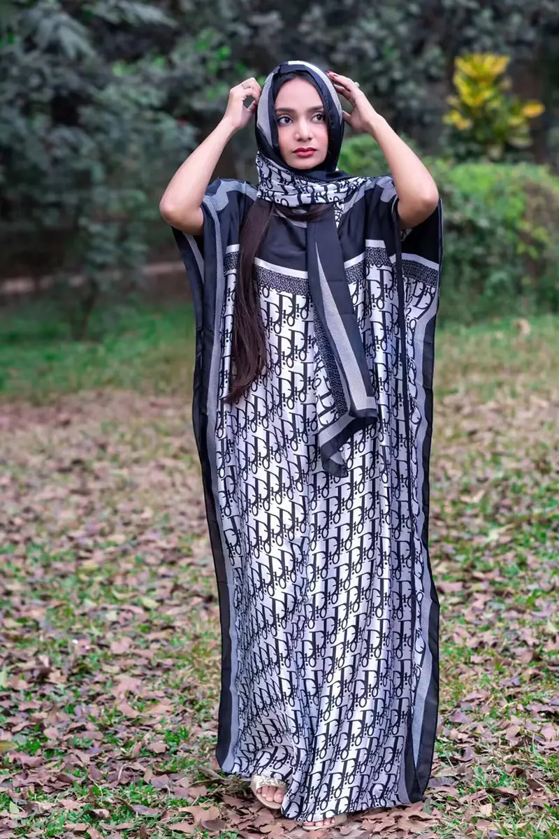 Abaya Summer Long Dress African Robe Large Size - Image 34