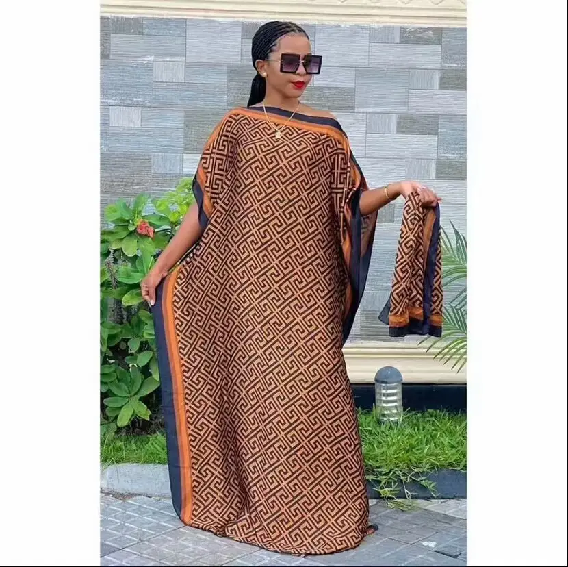 Abaya Summer Long Dress African Robe Large Size - Image 38