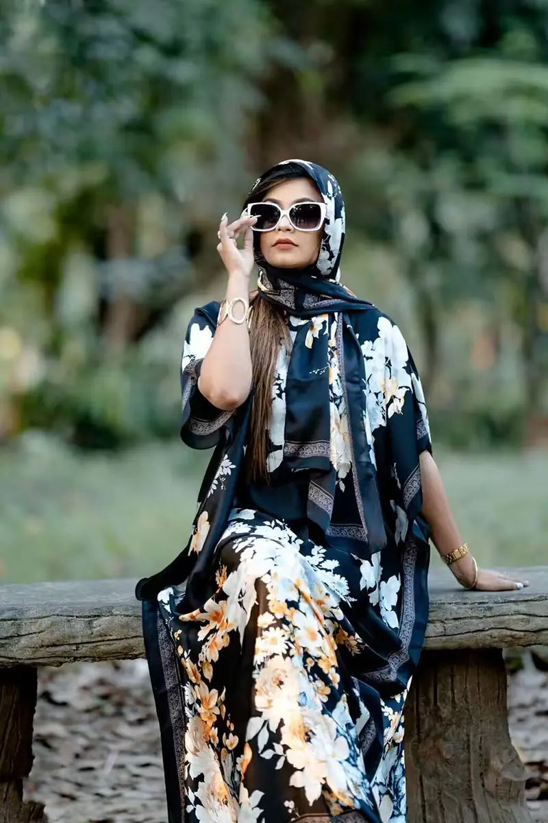 Abaya Summer Long Dress African Robe Large Size - Image 40
