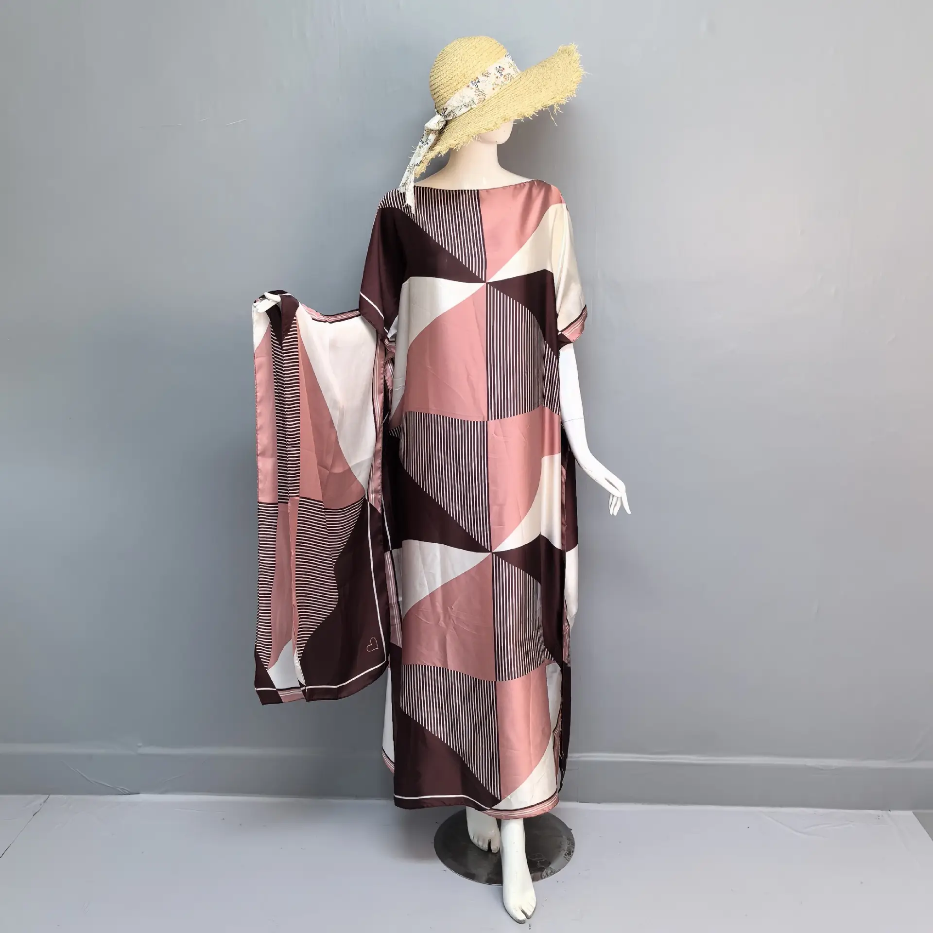Abaya Summer Long Dress African Robe Large Size - Image 47