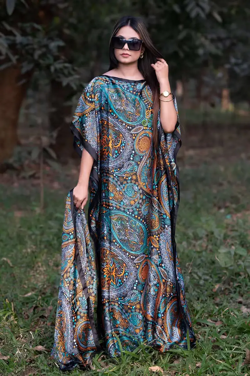 Abaya Summer Long Dress African Robe Large Size - Image 7