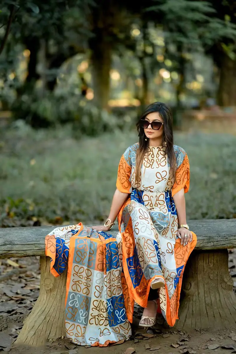 Abaya Summer Long Dress African Robe Large Size - Image 9