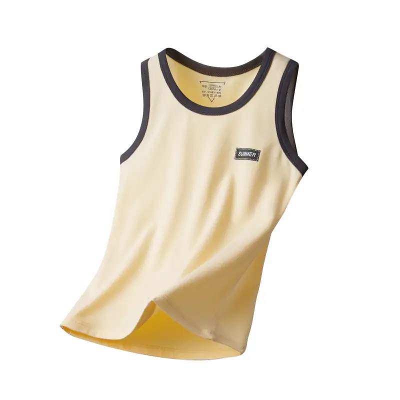 Children's Sleeveless Vest Lycra Cotton Medium Large - Image 11